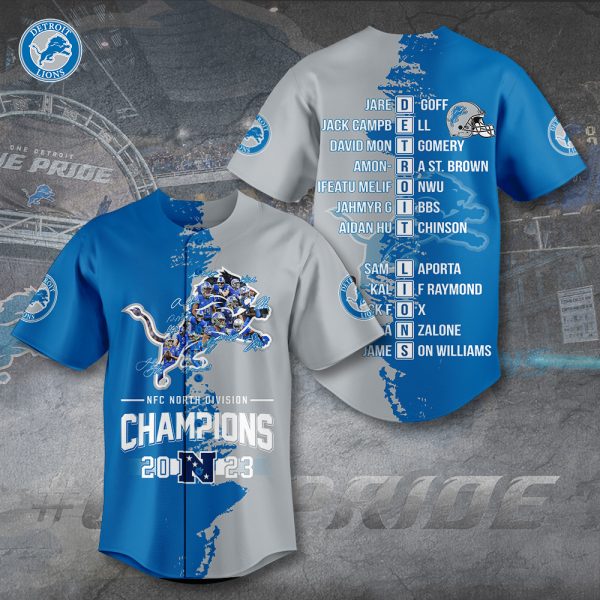 Detroit Lions Baseball Jersey - TANTN 3846