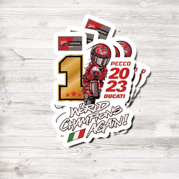 Ducati Lenovo Team x Francesco Bagnaia 3D Sticker - TANTN 3672