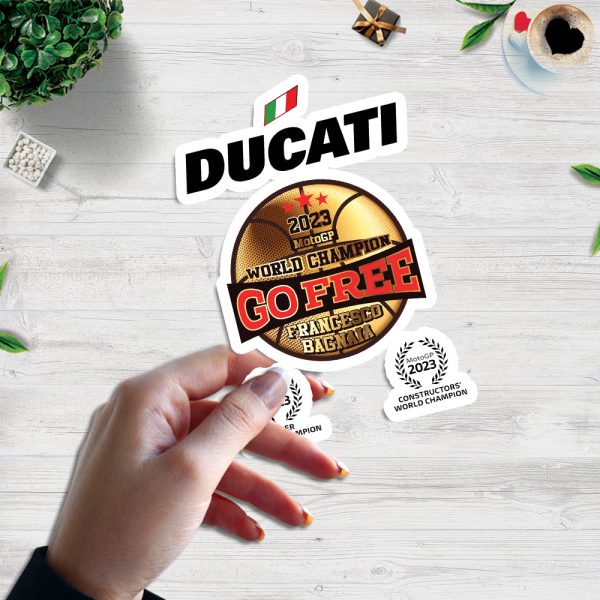 Ducati Lenovo Team x Francesco Bagnaia 3D Sticker - TANTN 3673