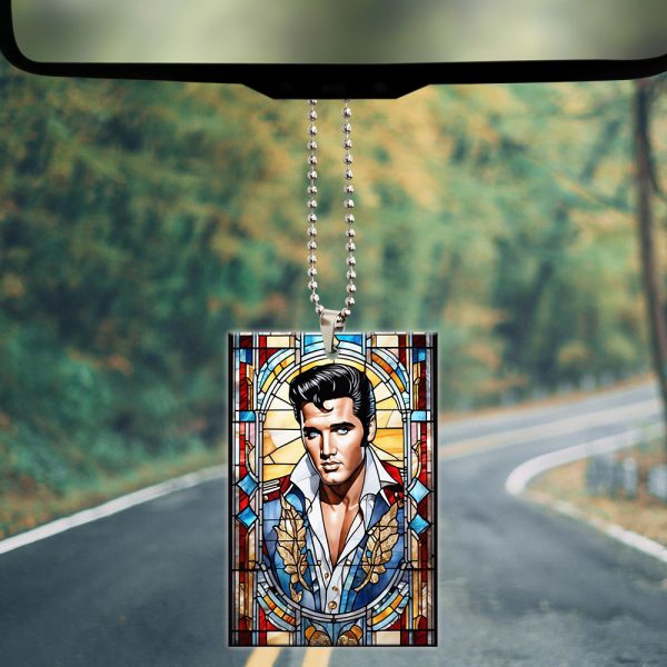 Elvis Presley Custom Shape 2-sided Acrylic Car Ornament – TANTN 3612