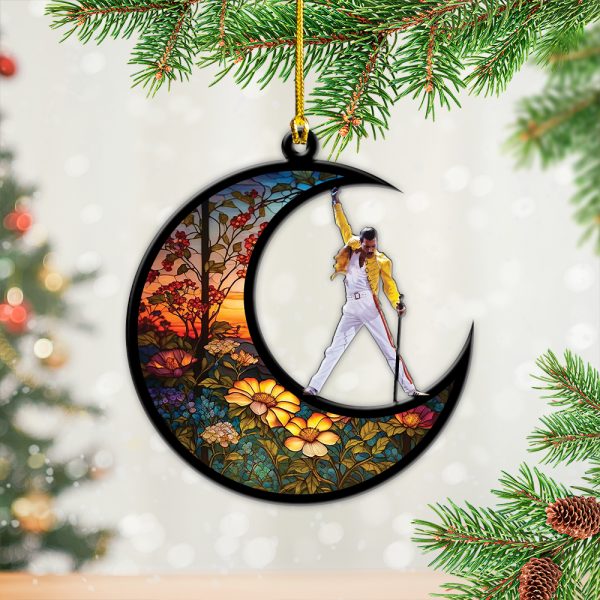 Freddie Mercury Custom Shape 2-sided Acrylic Ornament - MAITM 5056