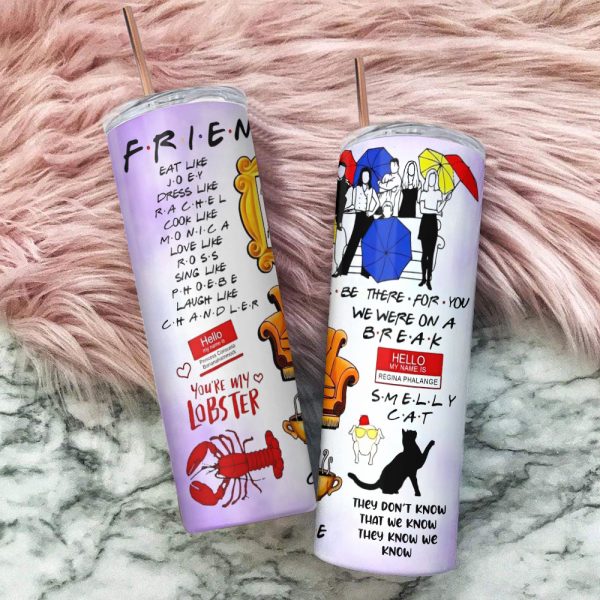 Personalized Friends Skinny Tumbler - VANDH 2020