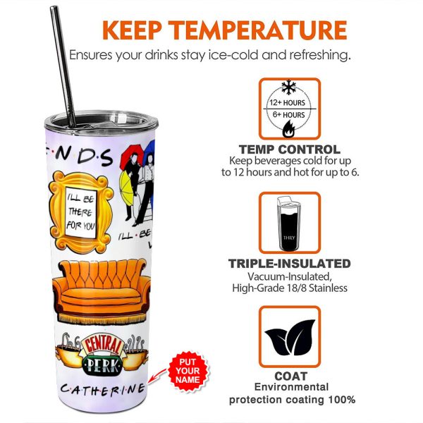 Personalized Friends Skinny Tumbler - VANDH 2020