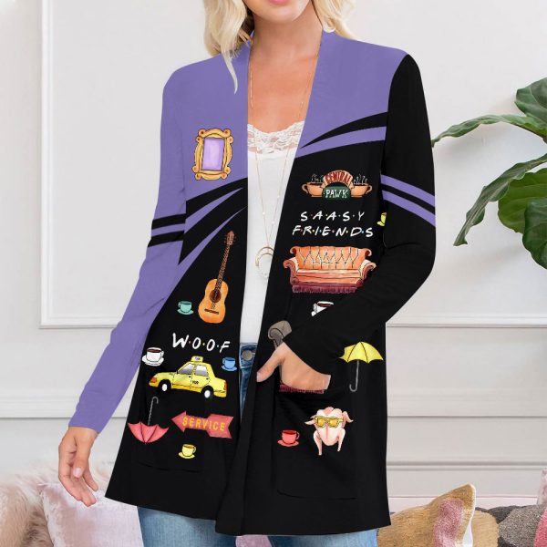 Friends Women’s Patch Pocket Cardigan – VANDH 2060