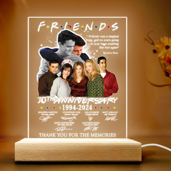 Friends Led Light with Wooden Base (7 Colors) - TANTN 3729