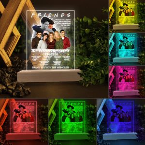 Friends Led Light with Wooden Base (7 Colors) - TANTN 3729