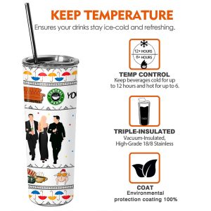 Personalized Friends Skinny Tumbler - VANDH 2055