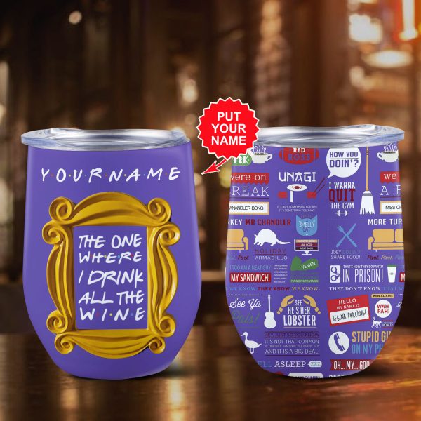 Personalized Friends Wine Tumbler - VANDH 1907