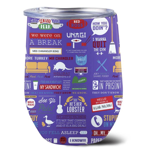 Personalized Friends Wine Tumbler - VANDH 1907