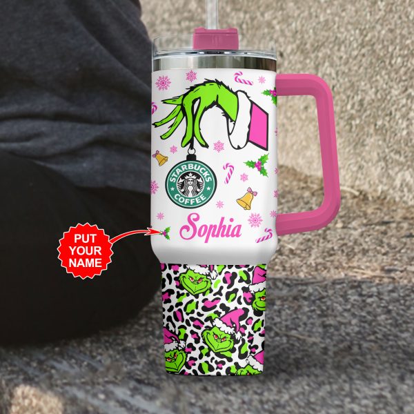 Personalized Grinch 40oz Stanley Tumbler - VANDH 1834