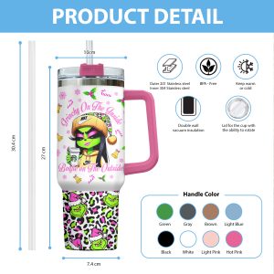Personalized Grinch 40oz Stanley Tumbler - VANDH 1834