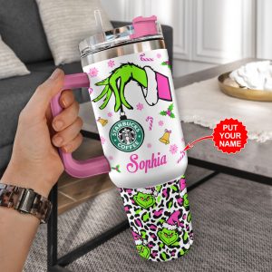 Personalized Grinch 40oz Stanley Tumbler - VANDH 1834
