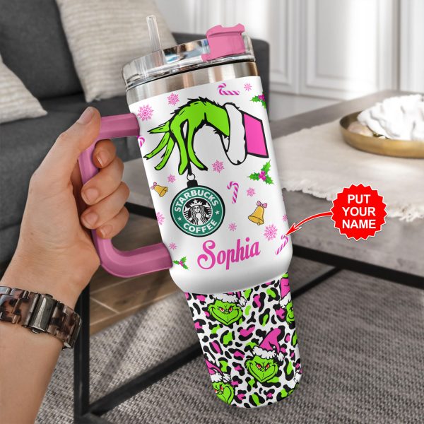 Personalized Grinch 40oz Stanley Tumbler - VANDH 1834