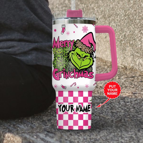 Personalized Grinch 40oz Stanley Tumbler - VANDH 1835