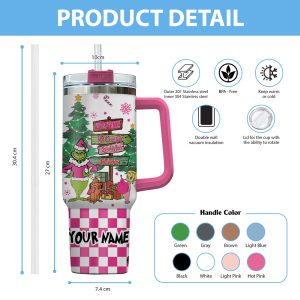 Personalized Grinch 40oz Stanley Tumbler - VANDH 1835