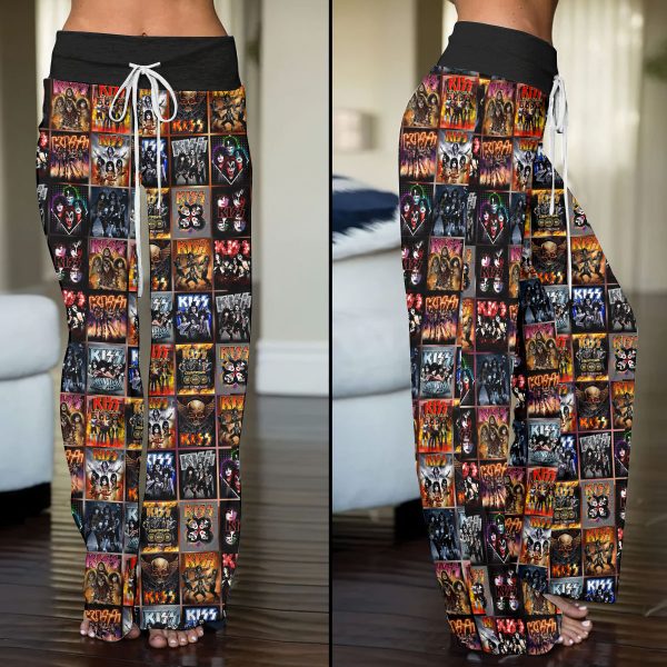Kiss Band High-Waisted Straight-Leg Trousers - HOATT 3990
