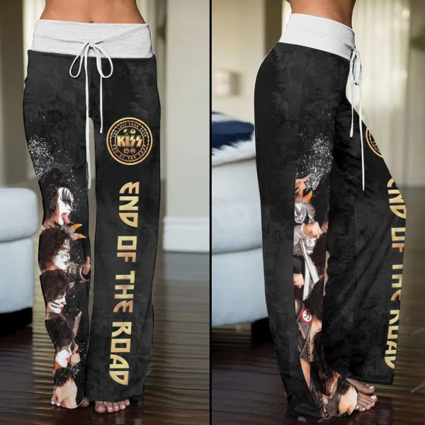 Kiss Band High-Waisted Straight-Leg Trousers - HOATT 3972