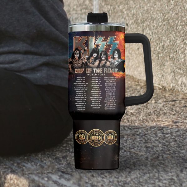 Personalized Kiss Band 40oz Stanley Tumbler - MAITM 5042