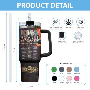 Personalized Kiss Band 40oz Stanley Tumbler - MAITM 5042