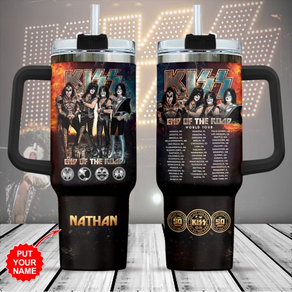 Personalized Kiss Band 40oz Stanley Tumbler - MAITM 5042
