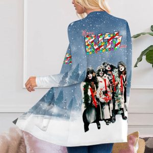 Kiss Band Women's Patch Pocket Cardigan - MAITM 5031