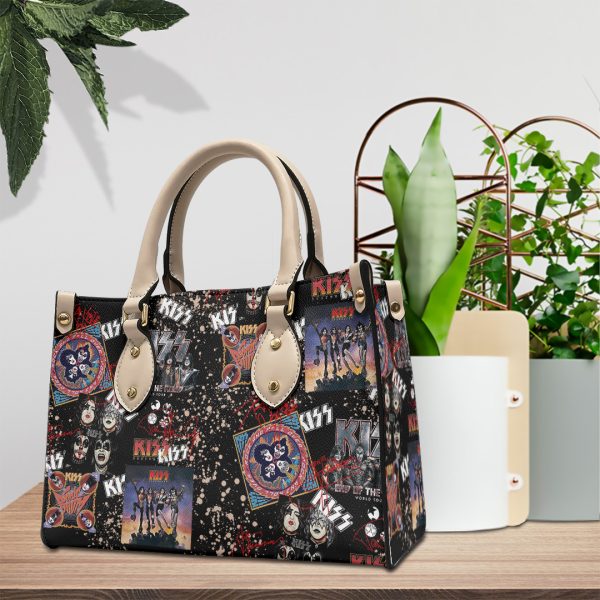 Kiss Band Leather HandBag - TANTN 3456