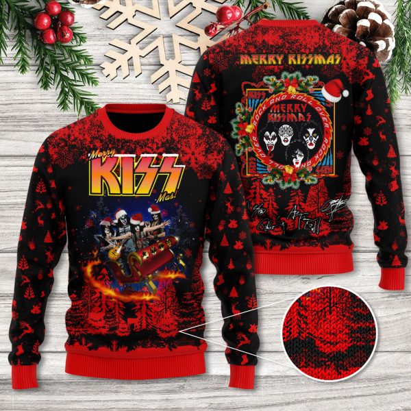 Kiss Band 3D Ugly Sweater - TANTN 3485