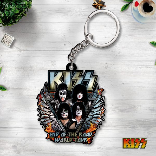 Kiss Band Custom Shape 2-sided Keychain - TANTN 3733