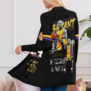 Kobe Bryant x Los Angeles Lakers Women's Patch Pocket Cardigan - VANDH 1974