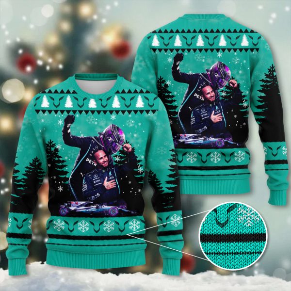 Mercedes-AMG Petronas F1 3D Ugly Sweater - HOATT 4017