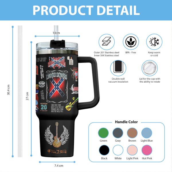Personalized Lynyrd Skynyrd 40oz Stanley Tumbler - VANDH 1914