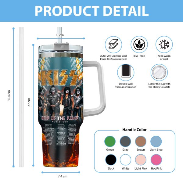 Personalized Kiss Band 40oz Stanley Tumbler - MAITM 5087