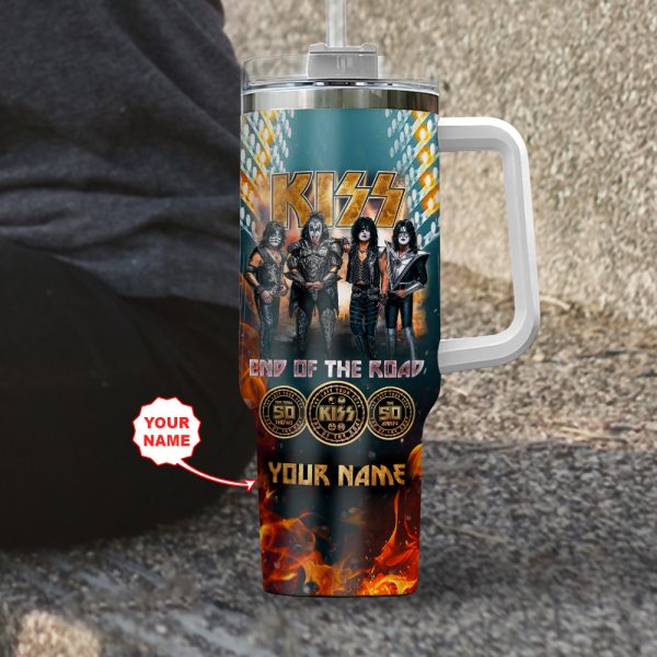 Personalized Kiss Band 40oz Stanley Tumbler - MAITM 5087