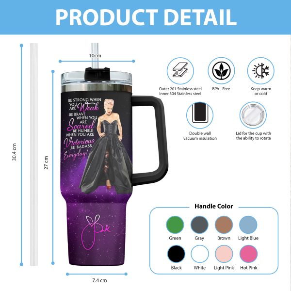 Personalized P!nk 40oz Stanley Tumbler - VANDH 1830