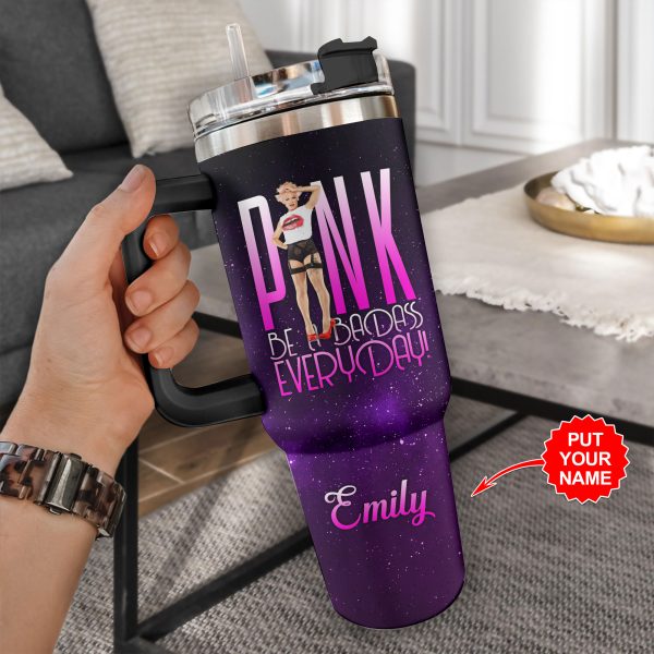 Personalized P!nk 40oz Stanley Tumbler - VANDH 1830