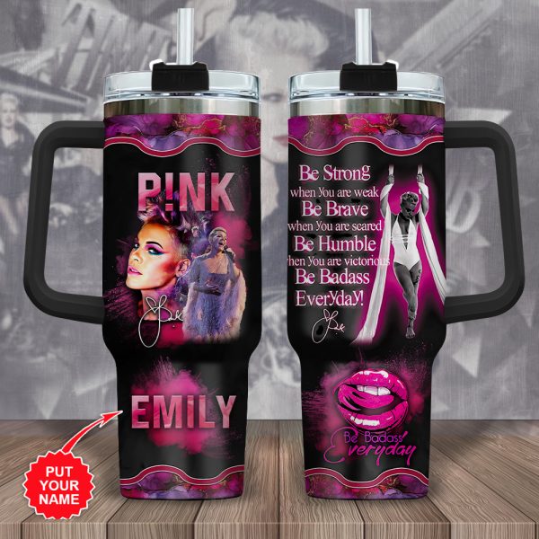 Personalized P!nk 40oz Stanley Tumbler - VANDH 1883