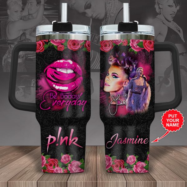 Personalized P!nk 40oz Stanley Tumbler - VANDH 1924