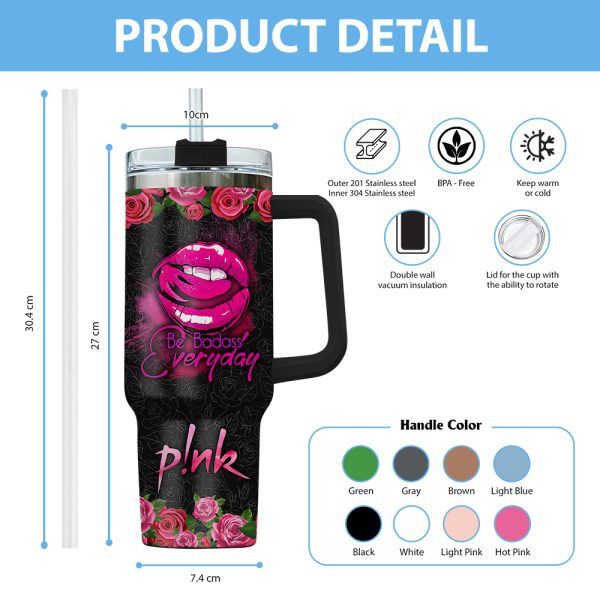 Personalized P!nk 40oz Stanley Tumbler - VANDH 1924