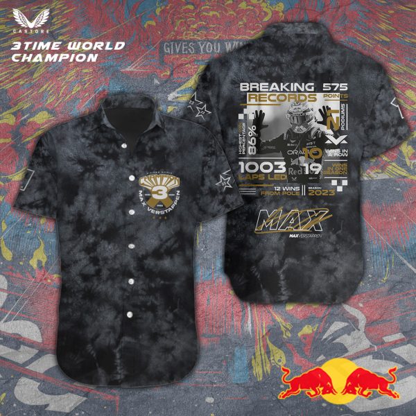 Red Bull Racing F1 Short Sleeve Dress Shirt - TANTN 3410