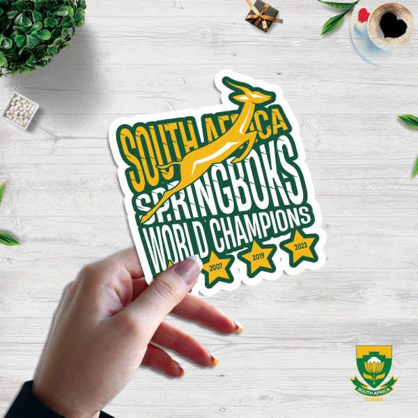 South Africa National Rugby Union Team Springboks 3D Sticker - TANTN 3688