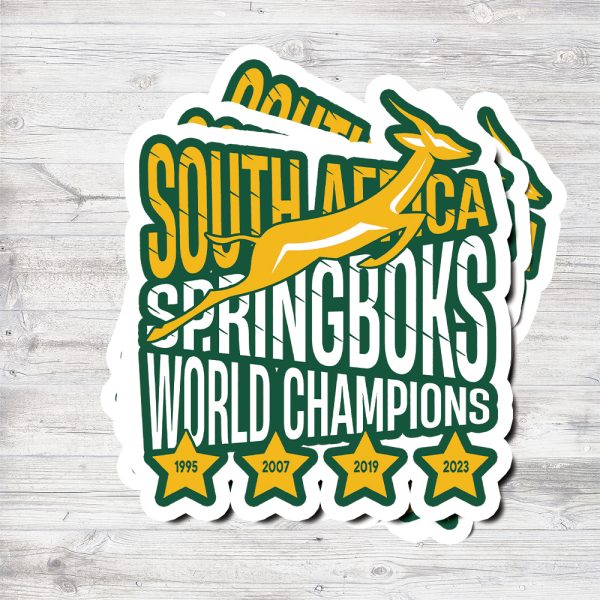 South Africa National Rugby Union Team Springboks 3D Sticker - TANTN 3688