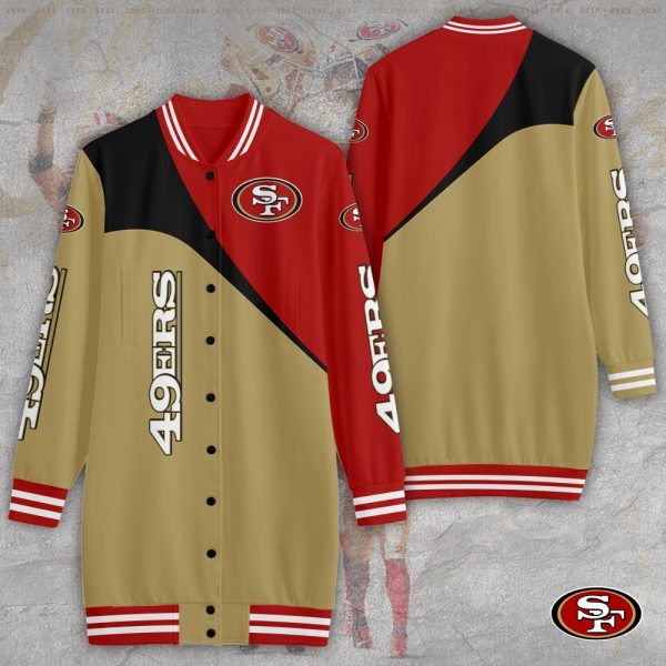 San Francisco 49ers 3D Women's Long Jersey - TANTN 3937
