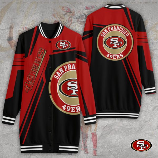 San Francisco 49ers 3D Women's Long Jersey - TANTN 3938