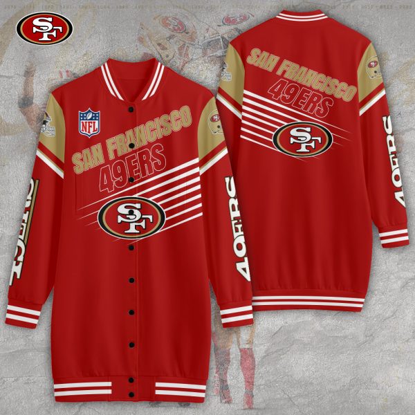 San Francisco 49ers 3D Women's Long Jersey - TANTN 3940