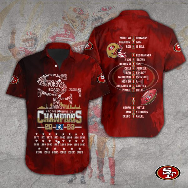 San Francisco 49ers Short Sleeve Dress Shirt - TANTN 3790