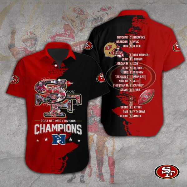San Francisco 49ers Short Sleeve Dress Shirt - TANTN 3791