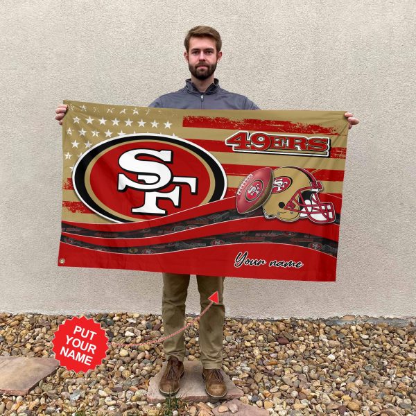 Personalized San Francisco 49ers 3D House Flag - TANTN 3819