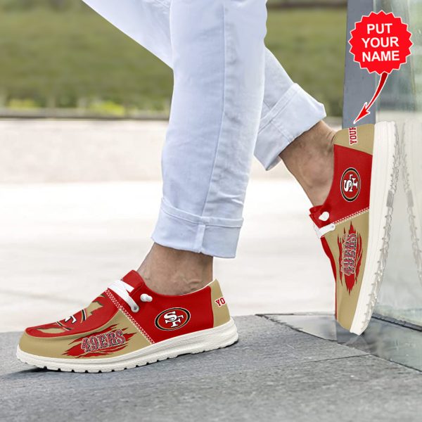 Personalized San Francisco 49ers Custom Hey Dude Shoes - TANTN 3821
