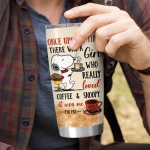 Personalized Snoopy x Coffee Tumbler Cup - VANDH 1947