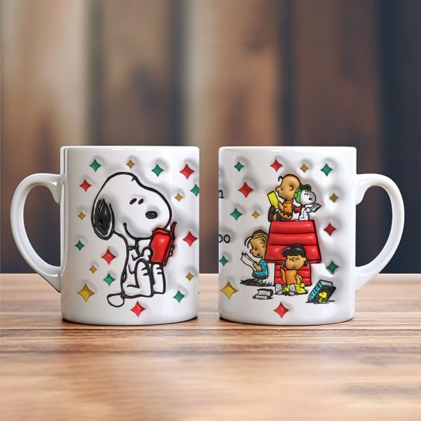 Snoopy x Reading White Ceramic Mug - VANDH 1997